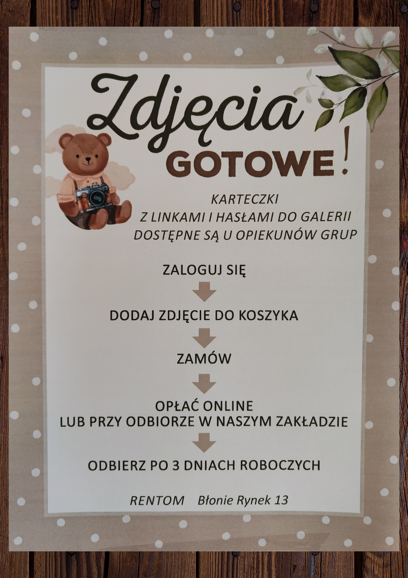 Zdjęcia w przedszkolu