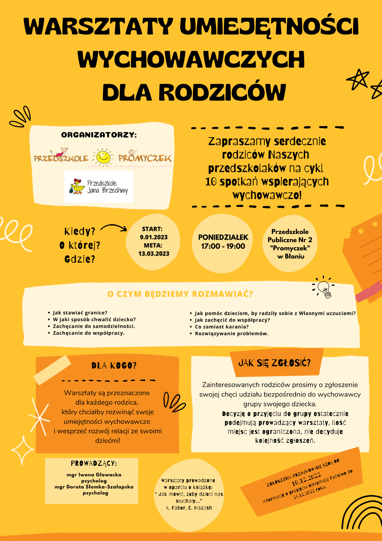 Warsztaty Umiejętności Wychowawczych dla Rodziców