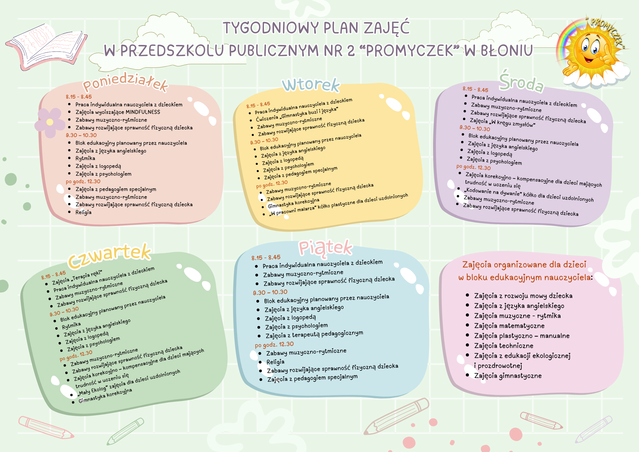 Rozkład zajęć w PP2
