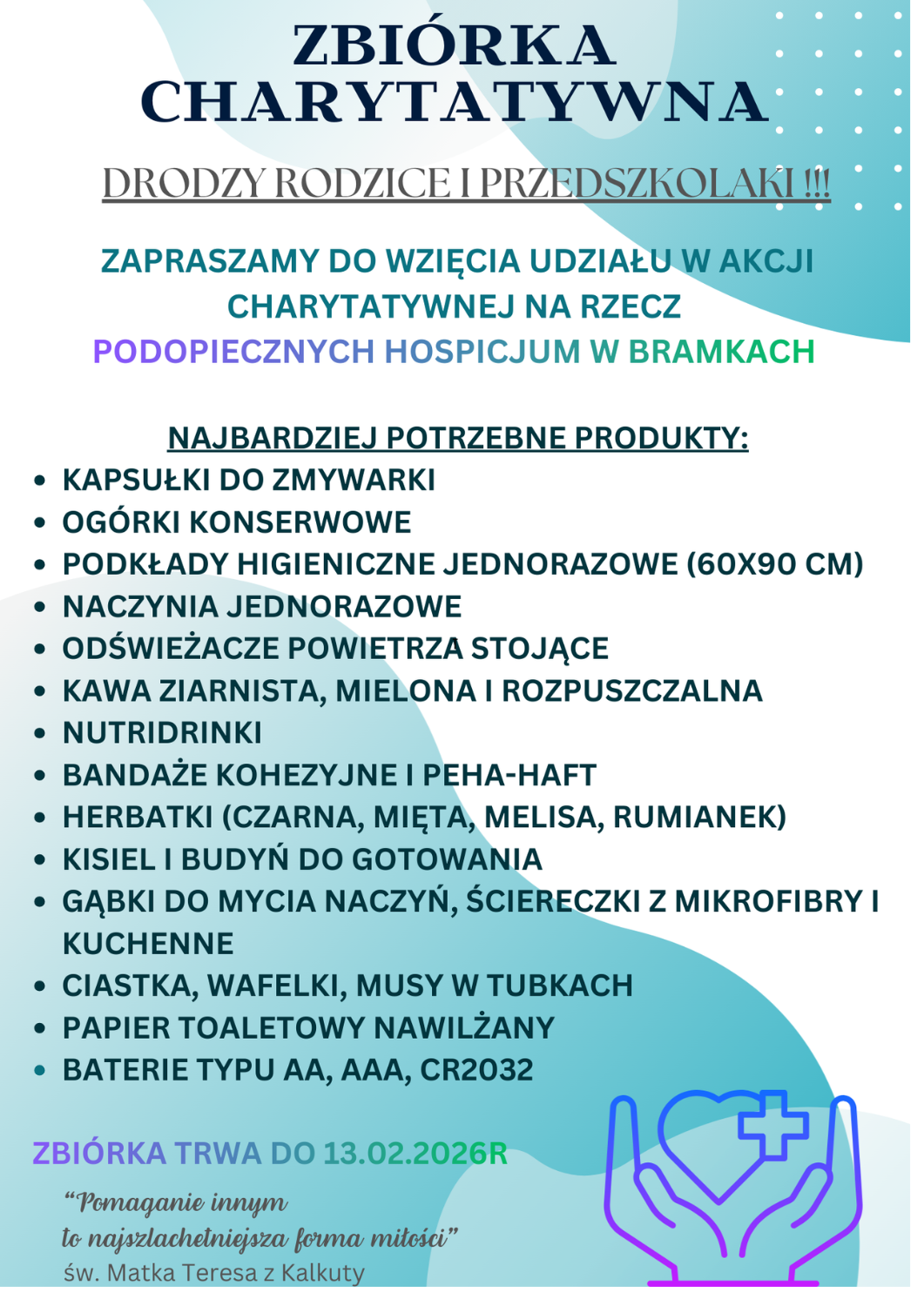 Zbi&oacute;rka Charytatywna