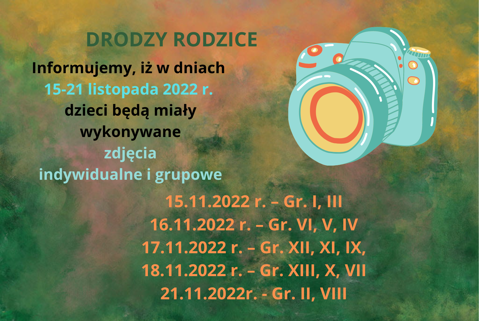 Zdjęcia w przedszkolu