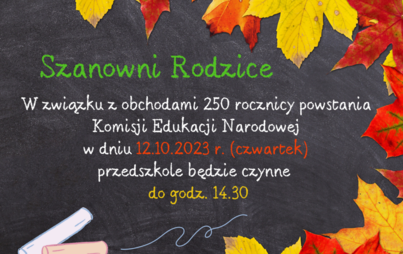 Zdjęcie do Dzień Edukacji Narodowej