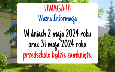 Zdjęcie do Ważna informacja