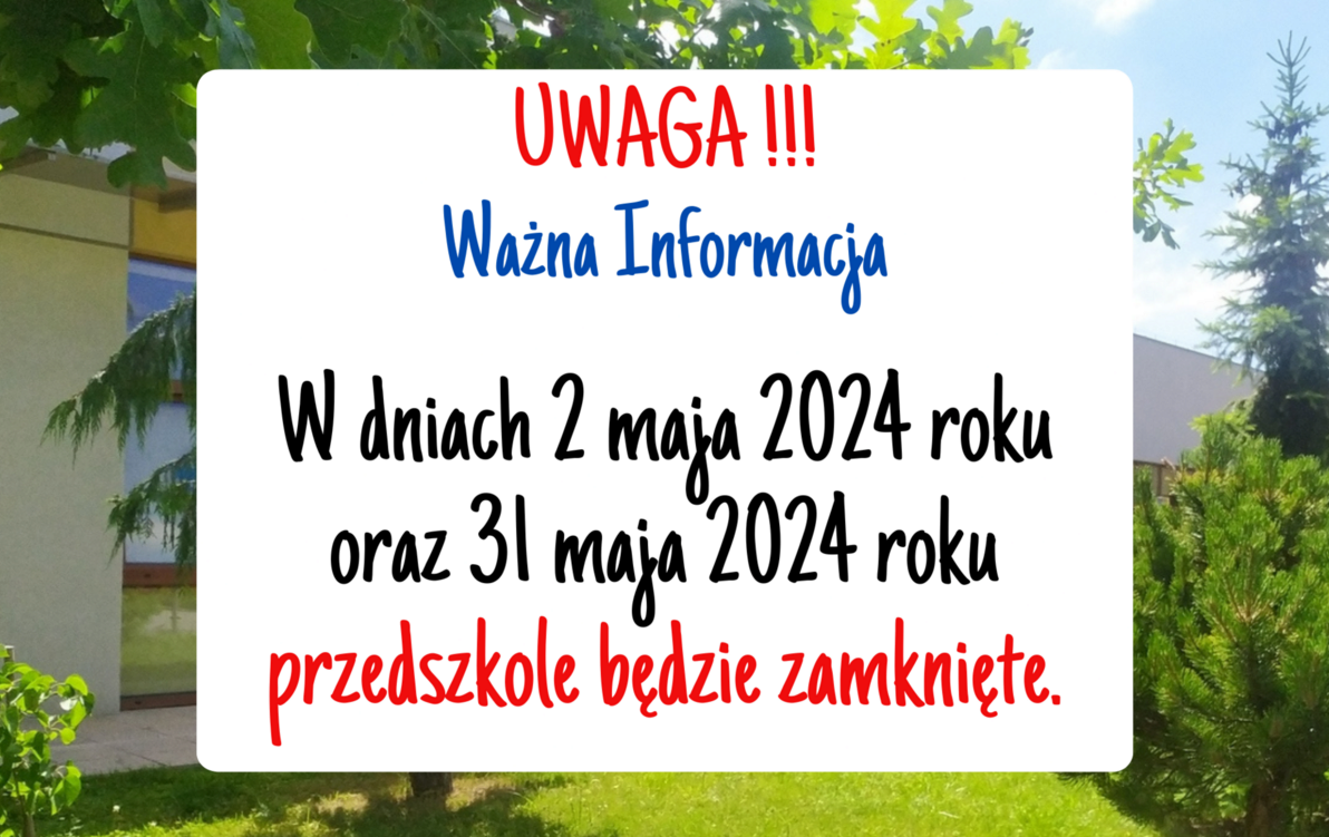 Zdjęcie do Ważna informacja
