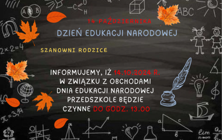 Zdjęcie do WAŻNE  - Dzień Edukacji Narodowej