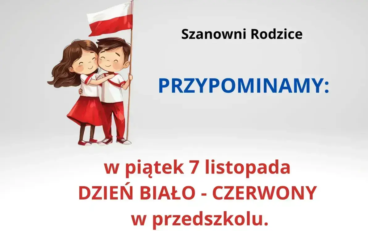 Zdjęcie do Dzień biało-czerwony w przedszkolu