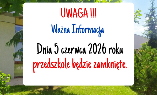 Zdjęcie do Ważna Informacja