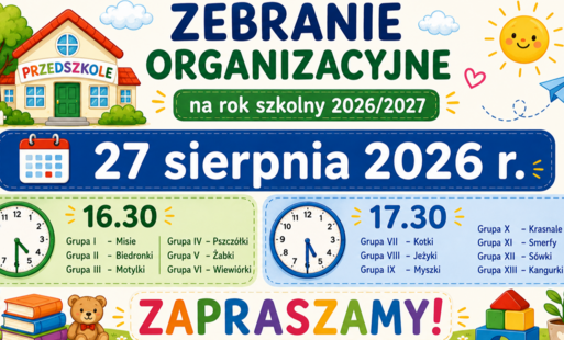 Zdjęcie do Zebranie organizacyjne na rok szkolny 2026/2027